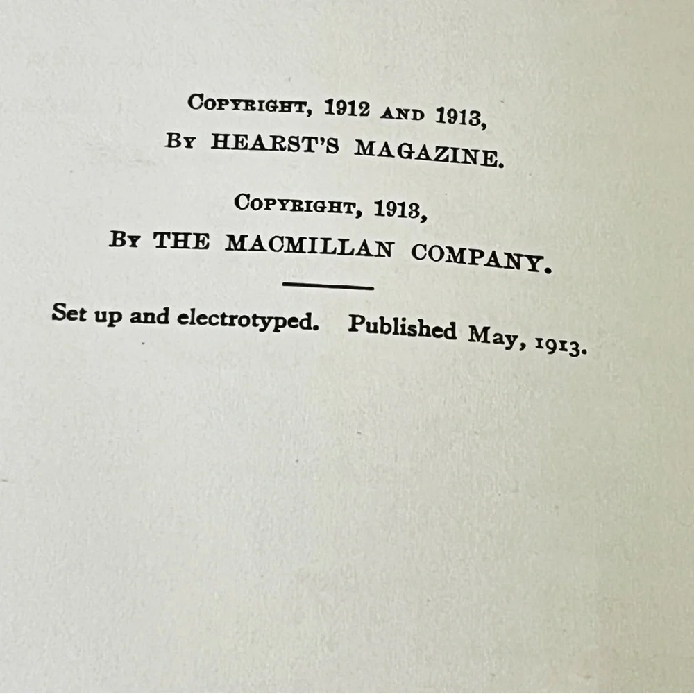 The Inside of the Cup by Winston Churchill 1913 Edition Hard Cover Book